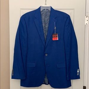 Blue linen sports jacket